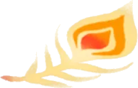 神秘的な羽根の画像