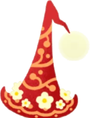 4周年記念お花付きとんがり帽の画像