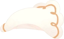 小さいシンプルな頭巾の画像