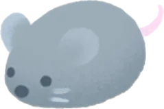 灰色のねずみの画像