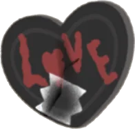 ミニハート・黒LOVEの画像