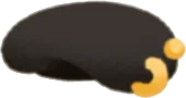 小さなパンクベレー帽・黒の画像
