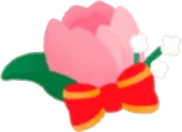 お祝いチューリップコサージュの画像