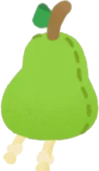洋梨のぬいぐるみの画像