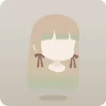 ブラウンリボンロングヘア