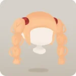 採集者の三つ編みヘア
