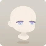 雨と花園の色の瞳