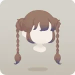 月の光を浴びた髪