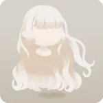晴れ空にかがやく少女の髪