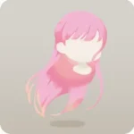 夕日にたなびくロングヘア