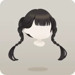 艶やかな三つ編みの髪