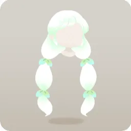 妖精の大きな二つ結び