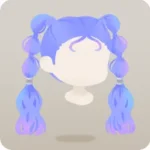 虹雲に染まった髪