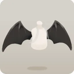 仮装用悪魔の大きな羽
