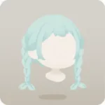 みつ編みふた葉ヘア