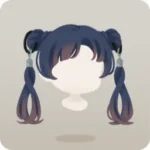ツインテールリングヘア