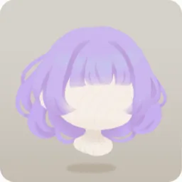紫陽花カラーのふんわりボブ