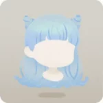 バブルライトブルーヘア