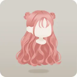 ツインハーフアップヘア