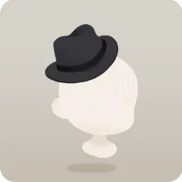 フェドラハット・黒