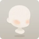 ほんのり色づいた頬