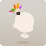 頭上の羽根