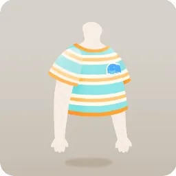 ワッペン付きTシャツ