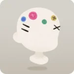 たっぷりボタンヘアアクセ