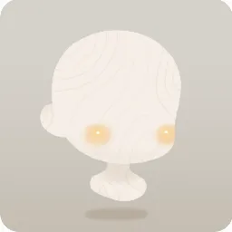 電球の光を受けた頬