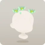 頭上の小花