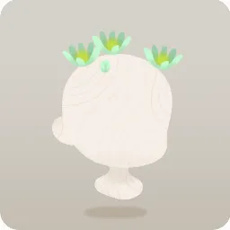 頭上の小花