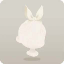 リボンヘアバンド・白