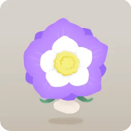紫の花ヘッド