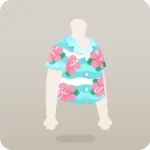 ブルーアロハシャツ