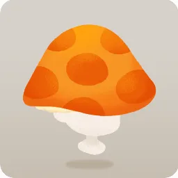 オレンジキノコハット
