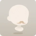 くるんとした髭