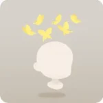 旋回する蝶