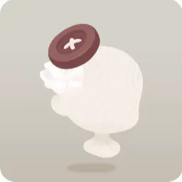クラフトボタンハット・ブラウン