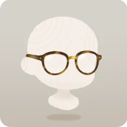 ボストン型べっ甲メガネ