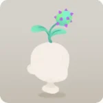 頭に生えたトゲフラワーの蕾