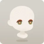 まんまるな草色の目