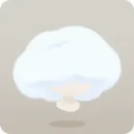 ふわふわ雲帽子