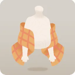 ブラウンふわふわストール