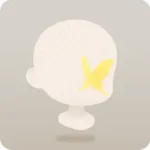 鼻先の蝶