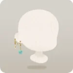 青い薔薇のピアス