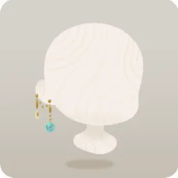 青い薔薇のピアス
