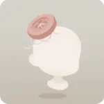 クラフトボタンハット・ピンク