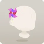 かざぐるまの髪飾り