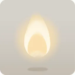 アロマキャンドルのともしび