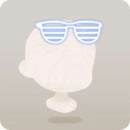 ネオンシャッターメガネ・水色